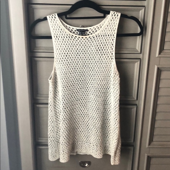 Theory linen mesh tank size medium - Picture 1 of 4